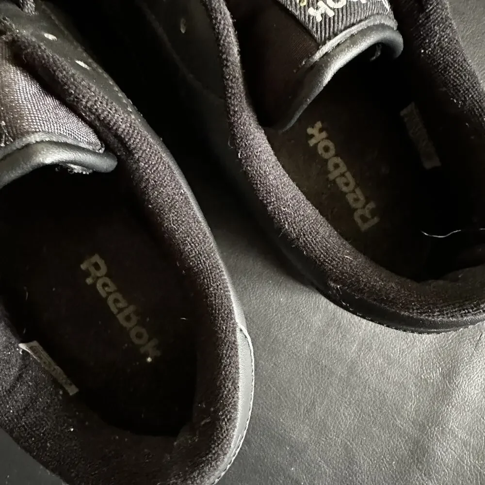 Reebok Classics Women's 10 Black Walking Casual Shoes Lace Up - BP
